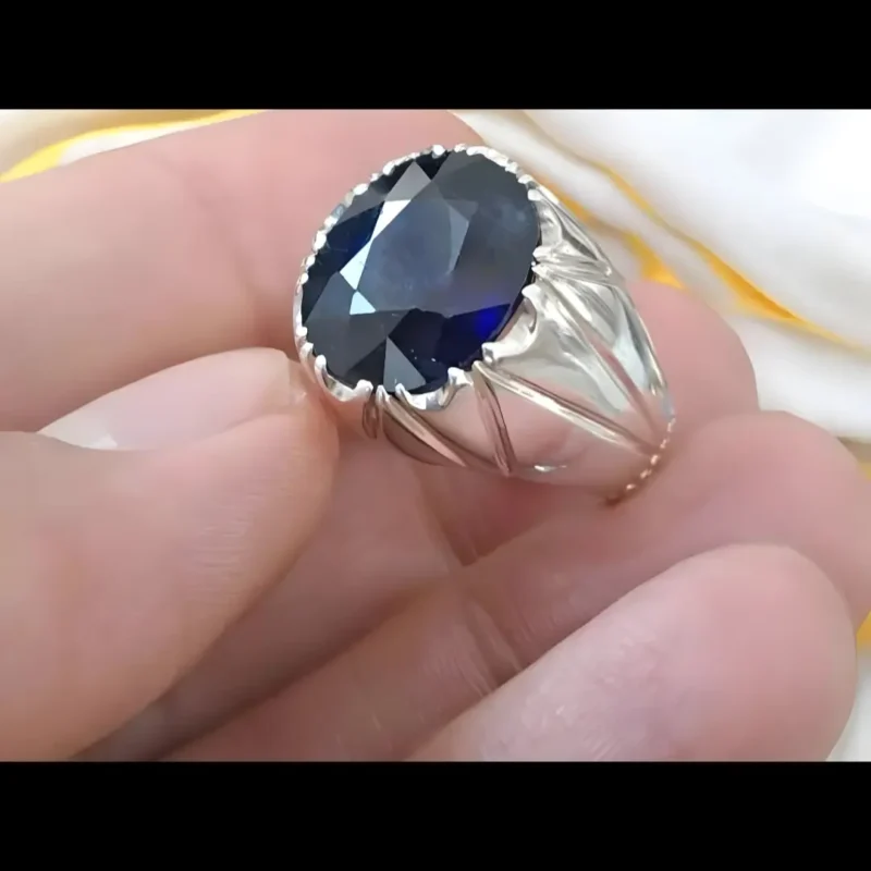 10 Carat Royal Blue Sapphire Ring Neelam Rings Buy Now
