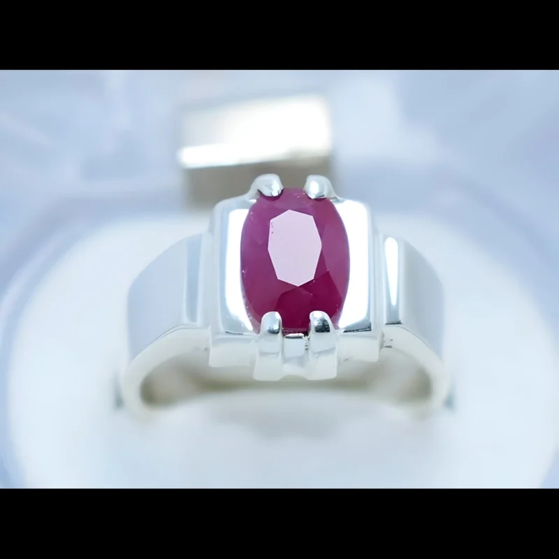 Unheated Ruby Ring Afghani Ruby Stone Ring Shop