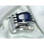 Cushion Cut Royal Blue Sapphire Ring African Sapphire