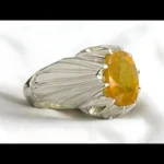 yellow pukhraj ring