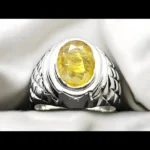 yellow sapphire stone ring