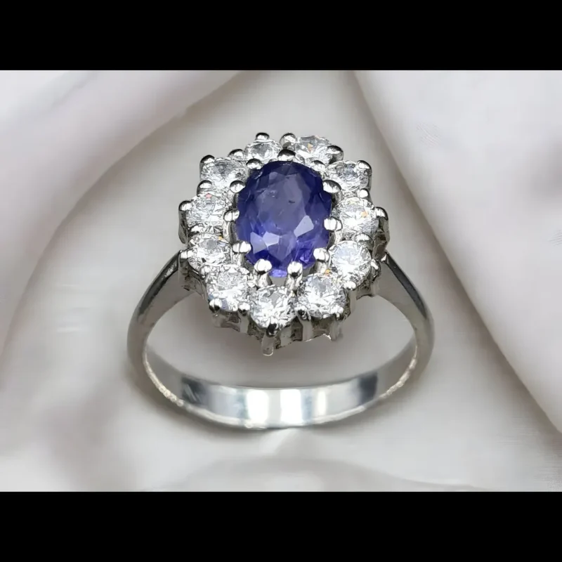 Natural Ceylon Sapphire Engagement Ring Buy Now
