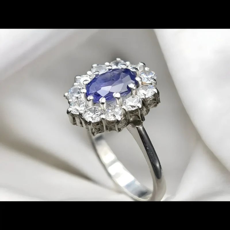 Natural Ceylon Sapphire Engagement Ring Buy Now