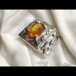 Yellow Sapphire Ring Engraved Ring For Men Shop Now