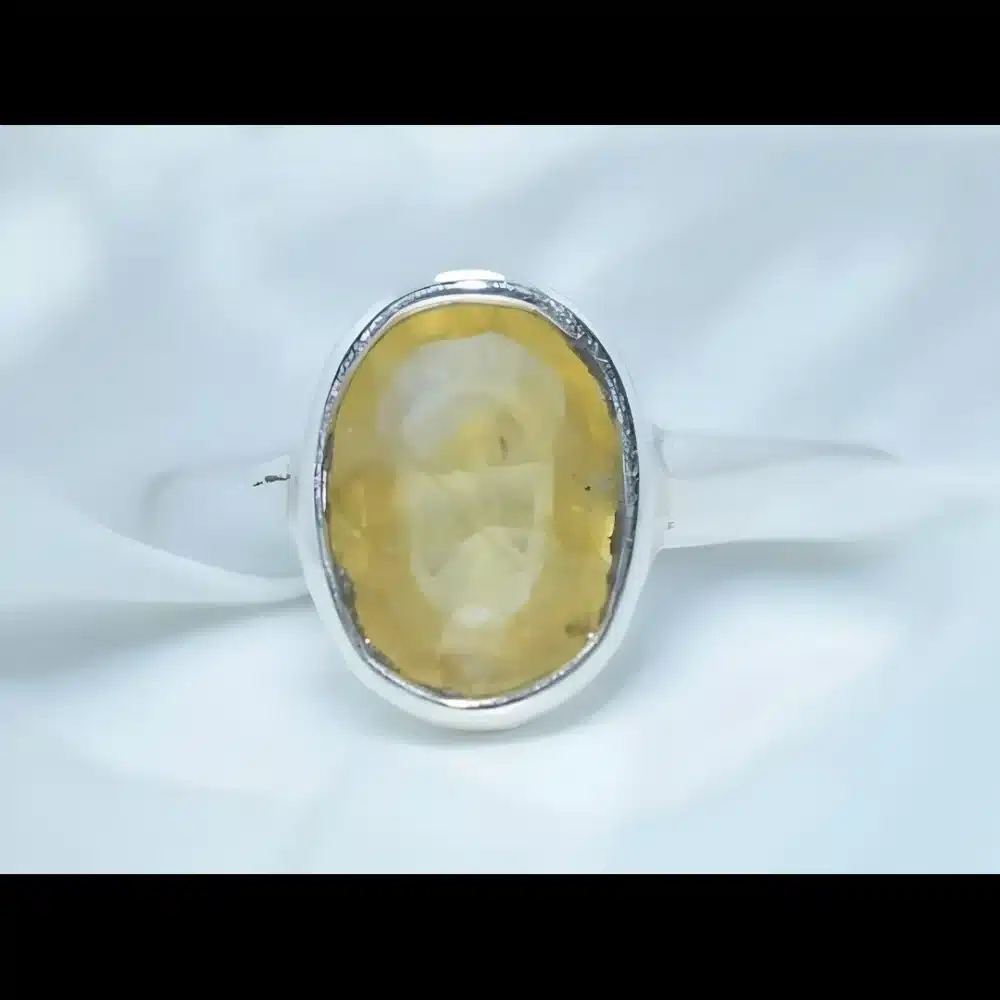 Natural Yellow Sapphire Ring Pukhraj Ring Shop Now