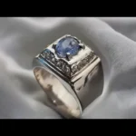 Ceylon Sapphire Ring Real Ceylon Blue Sapphire Ring Sparkling Sapphire Gemstone