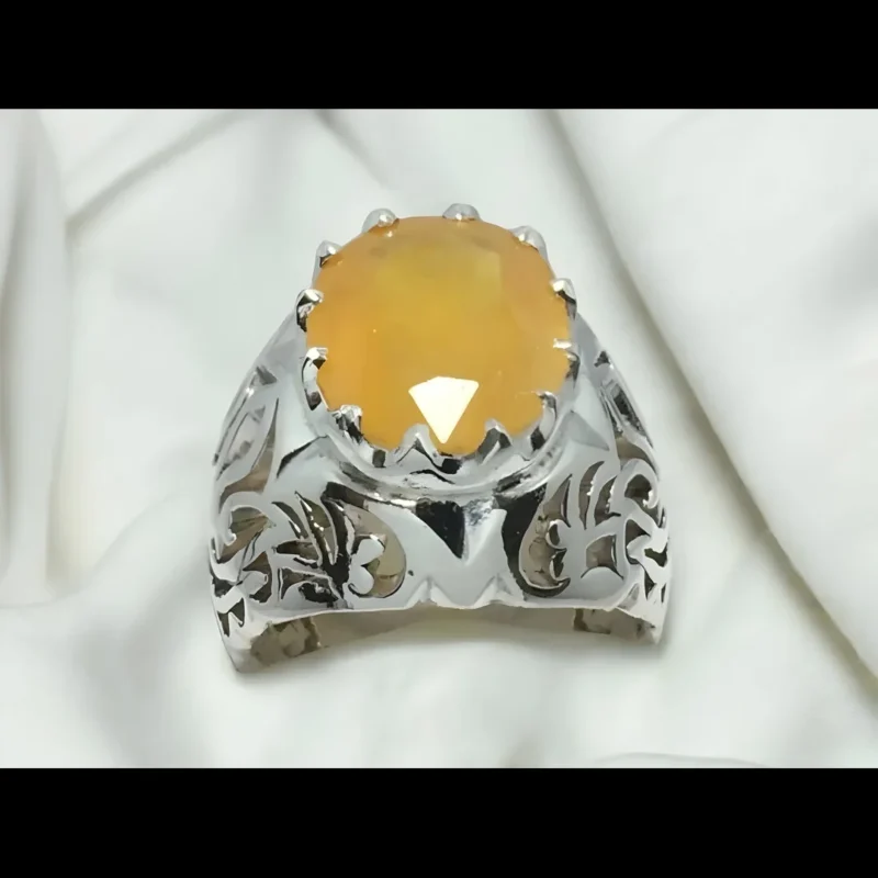 Real Yellow Sapphire Ring Sterling Silver Buy Now