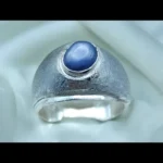 Star Sapphire Ring Ceylon Star sapphire mens ring