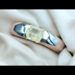 Yellow Sapphire Band For Men & Women Natural Pukhraj Ring Mens