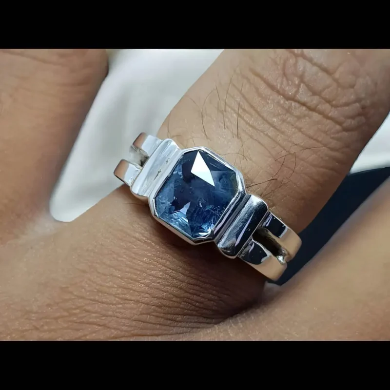 Ceylon Sapphire Ring Cushion Cut Shop Now