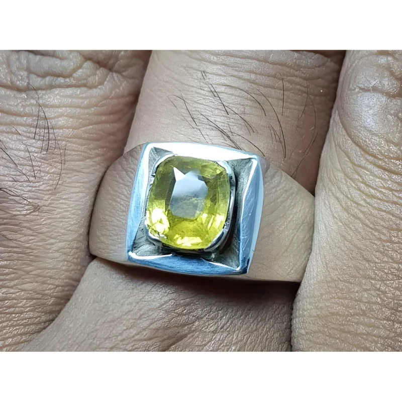 Yellow Sapphire Ring Men Pukhraj Rings Shop Now