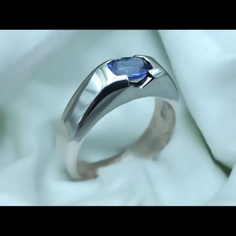 Midnight Blue Tanzanite Ring Tanzanian Sapphire Shop Now