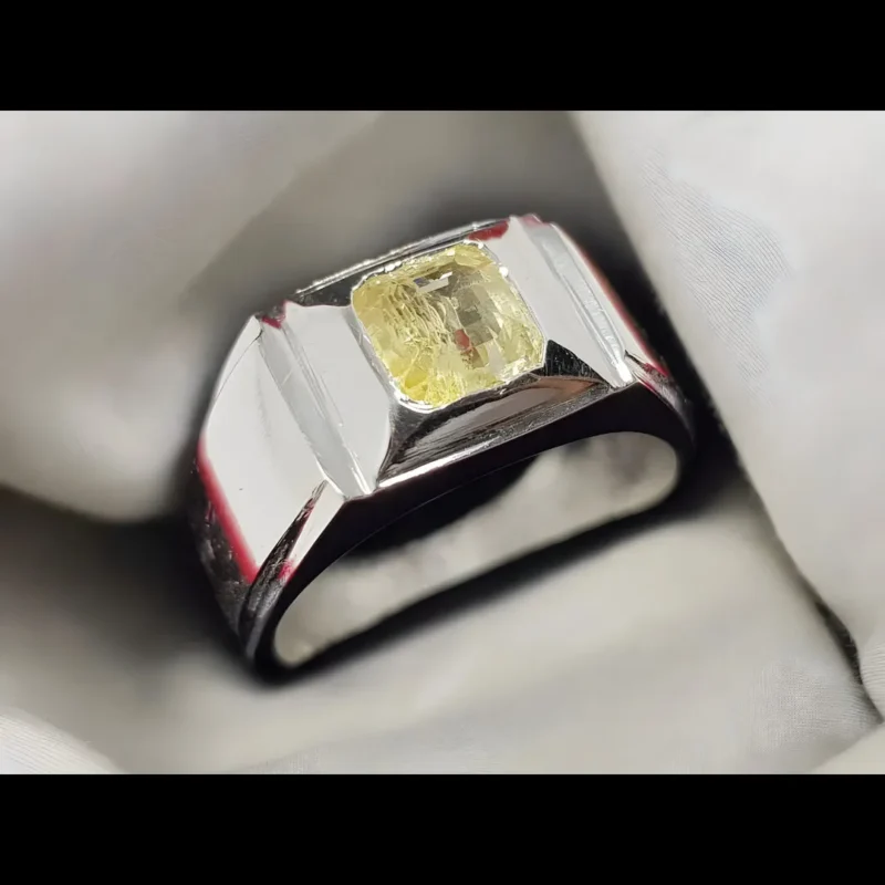 Natural Unheated Yellow Sapphire Stone Ring Shop Now