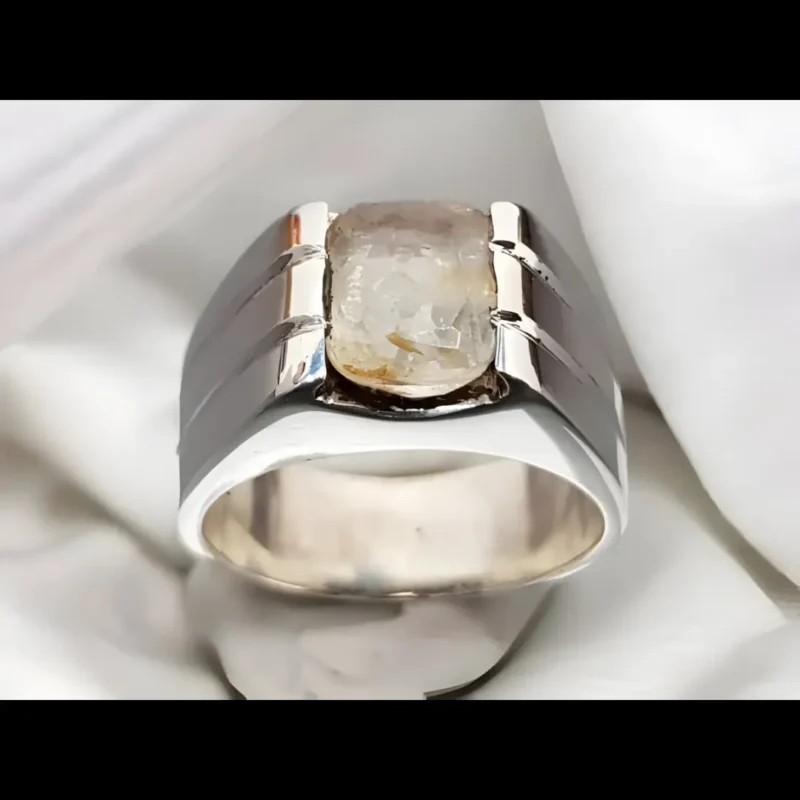 Yellow Sapphire Mens ring Affordable Yellow Pukhraj Rings Real Gemstone Ring