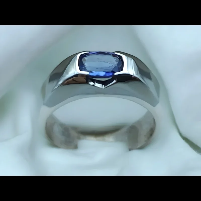Midnight Blue Tanzanite Ring Tanzanian Sapphire Shop Now