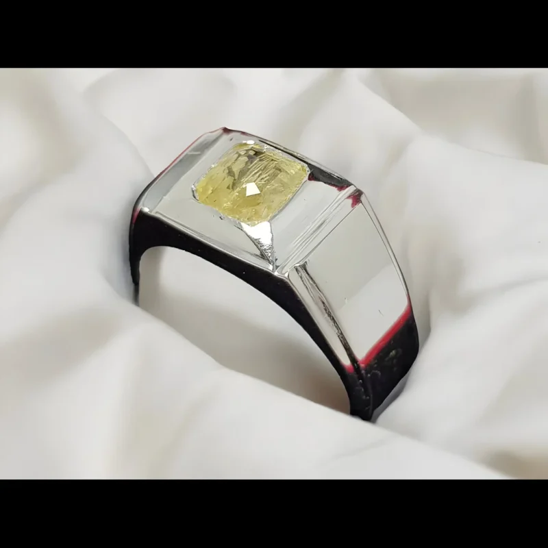 Natural Unheated Yellow Sapphire Stone Ring Shop Now