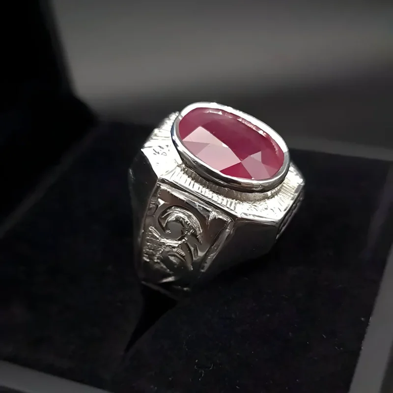 Engraved Men's Ruby Rings on Sale Shop Today