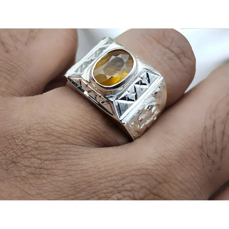 Real Yellow Sapphire Ring Ceylon Pukhraj Ring Buy Now