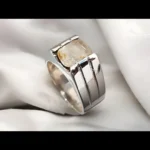 yellow sapphire stone ring for men