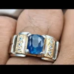 Antique Ceylon Sapphire Ring 14k Gold Plated Shop Now