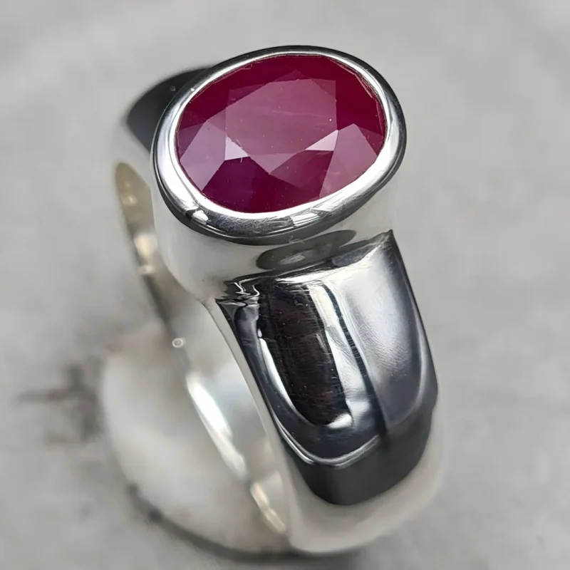Unheated Ruby Band Natural Ruby Rings Shop Now