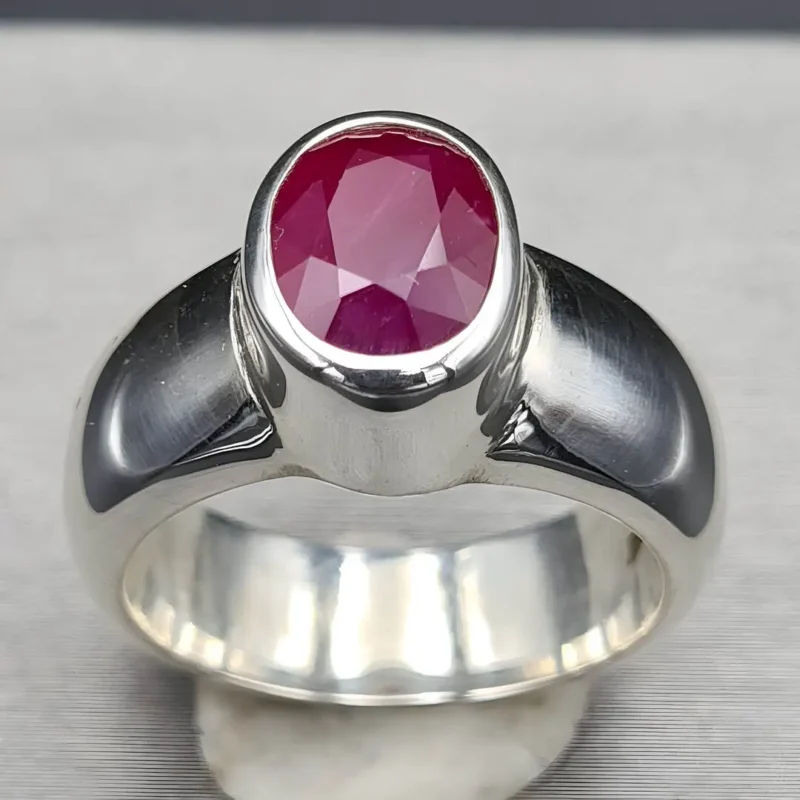 Unheated Ruby Band Natural Ruby Rings Shop Now