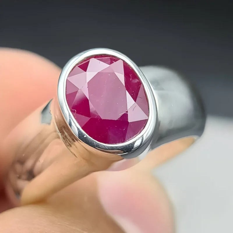 Unheated Ruby Band Natural Ruby Rings Shop Now