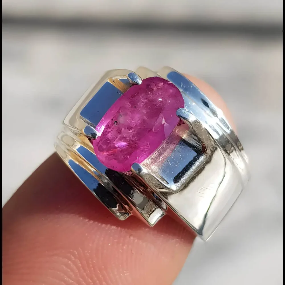 Natural Yaqoot ruby ring men