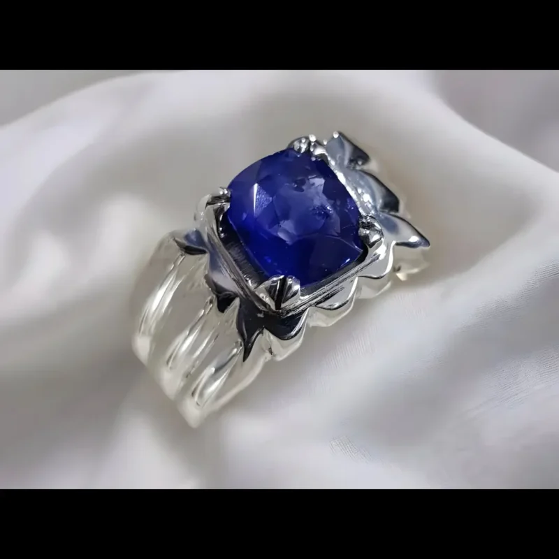 Royal Blue Mens Sapphire Ring 1.75 Ct Sapphire Shop Now
