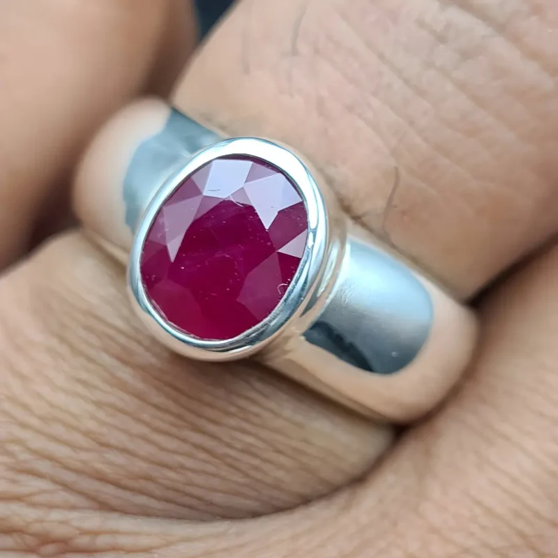 Unheated Ruby Band Natural Ruby Rings Shop Now