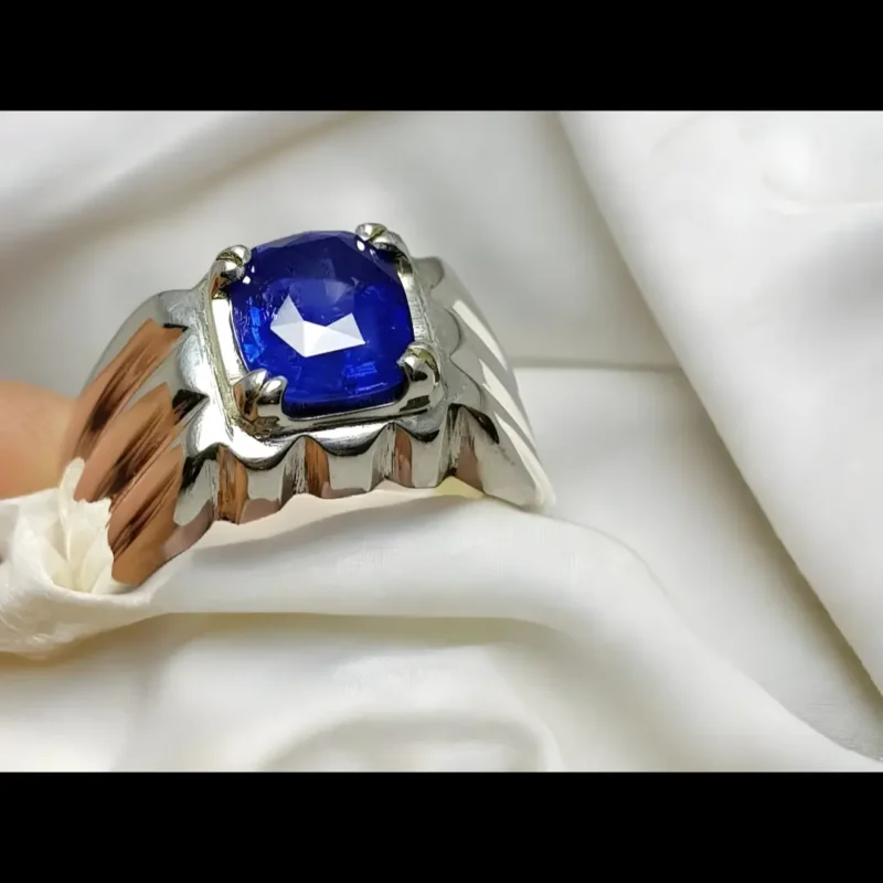 Royal Blue Mens Sapphire Ring 1.75 Ct Sapphire Shop Now