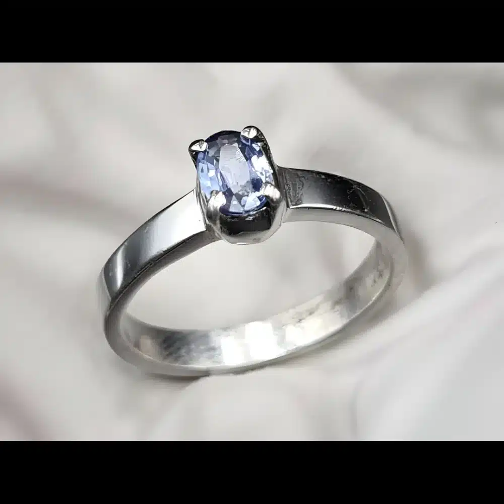 sapphire solitaire ring