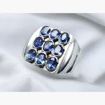 vivid blue sapphire ring
