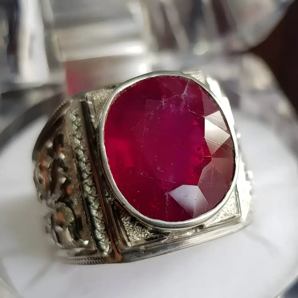 natural ruby ring men