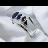 Sapphire Band For Men Real Sterling Silver 925 Neelam Rings