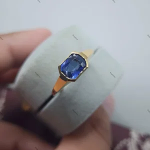 18k Gold Sapphire Ring Real Ceylon Sapphire Ring Shop Now