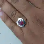 Real Ruby Ring 925 Sterling Silver Handmade