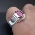Natural Ruby Ring Real Yaqoot Red Ruby Stone
