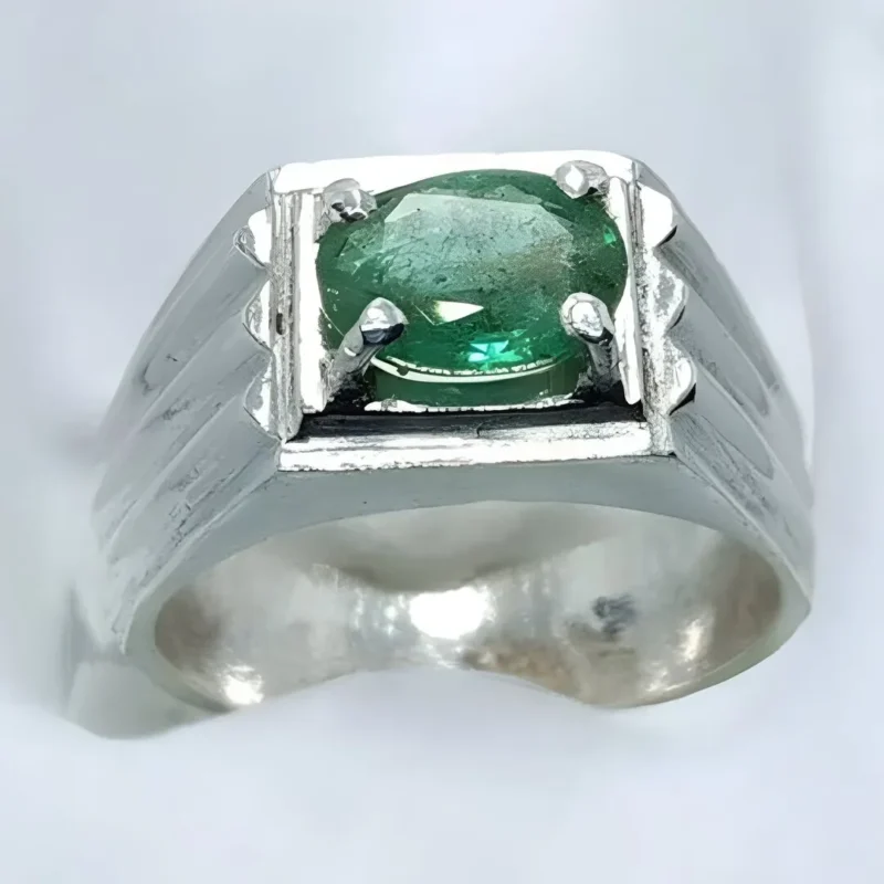 Bold & Unique Men's Natural Emerald Rings Shop Now