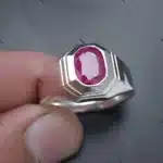 Natural Yaqoot Ruby Ring Real Red Ruby Stone