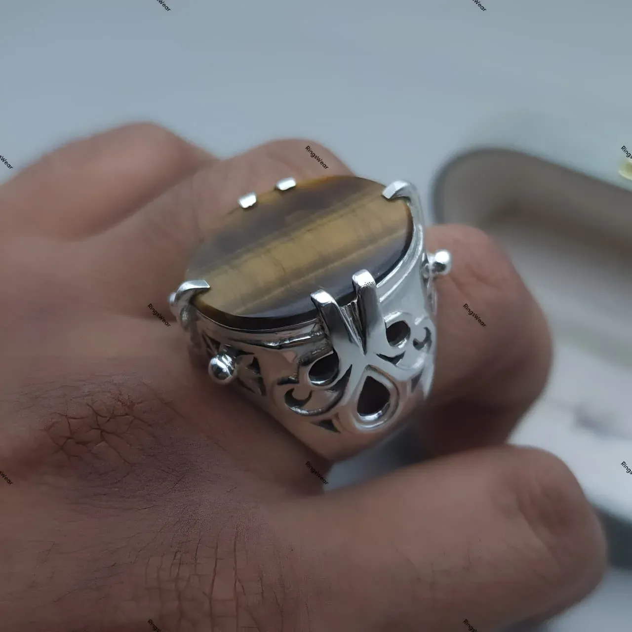 Nigel'S Ring Design Devil Wears Prada Tiger'S Eye Natural Stone 10 Whatsapp Image 2026 06 20 At 10.56.09 Am (2) Compressed