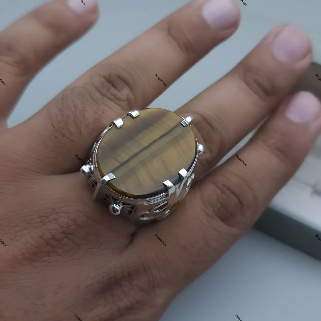 Nigel'S Ring Design Devil Wears Prada Tiger'S Eye Natural Stone 9 Whatsapp Image 2026 06 20 At 10.56.09 Am (3) Compressed