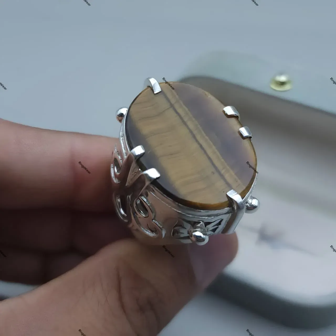 Nigel'S Ring Design Devil Wears Prada Tiger'S Eye Natural Stone 8 Whatsapp Image 2026 06 20 At 10.56.09 Am Compressed