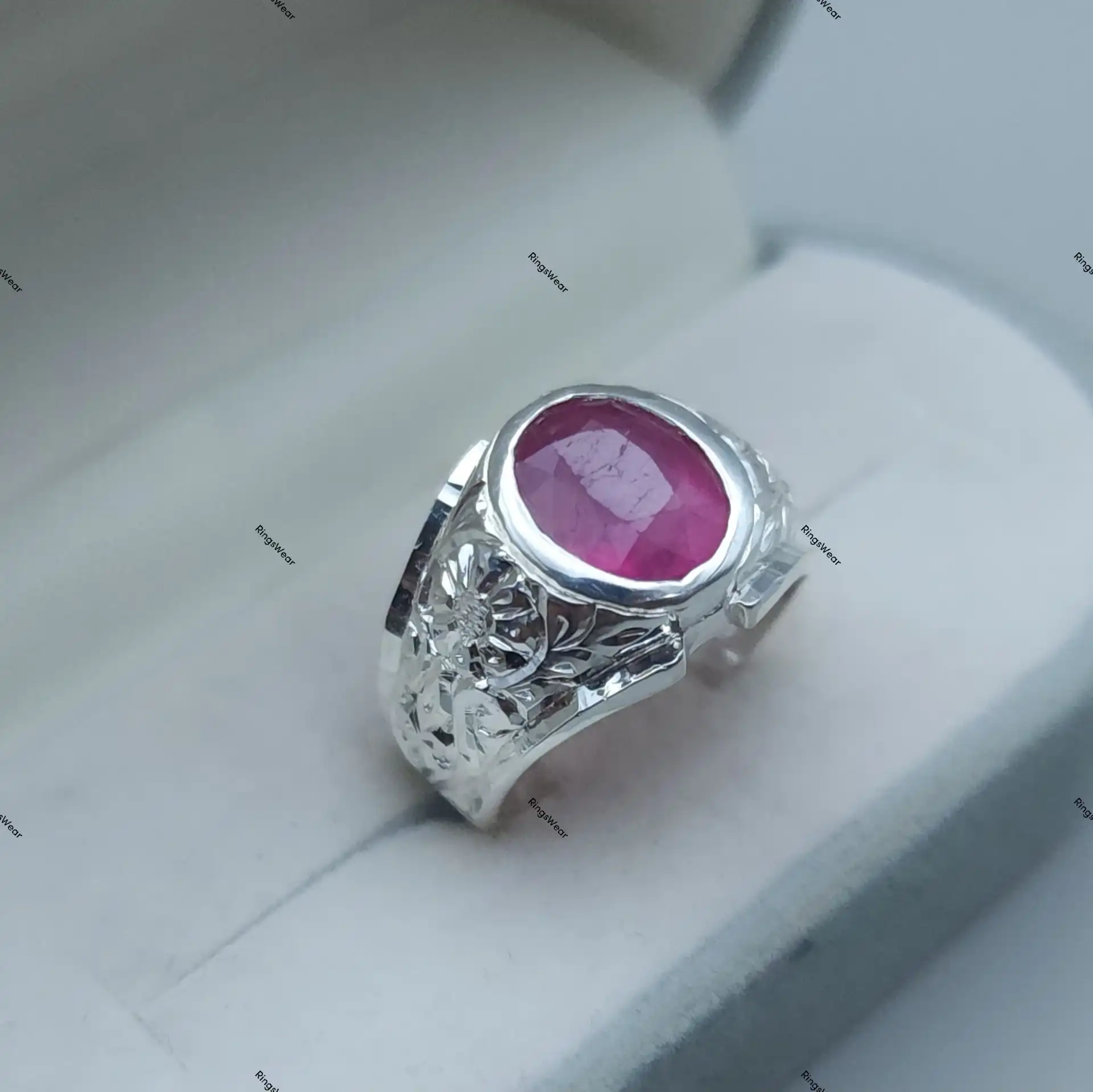 Ruby Promise Ring Handmade Natural Ruby In 925 Silver 1 Ruby Promise Ring