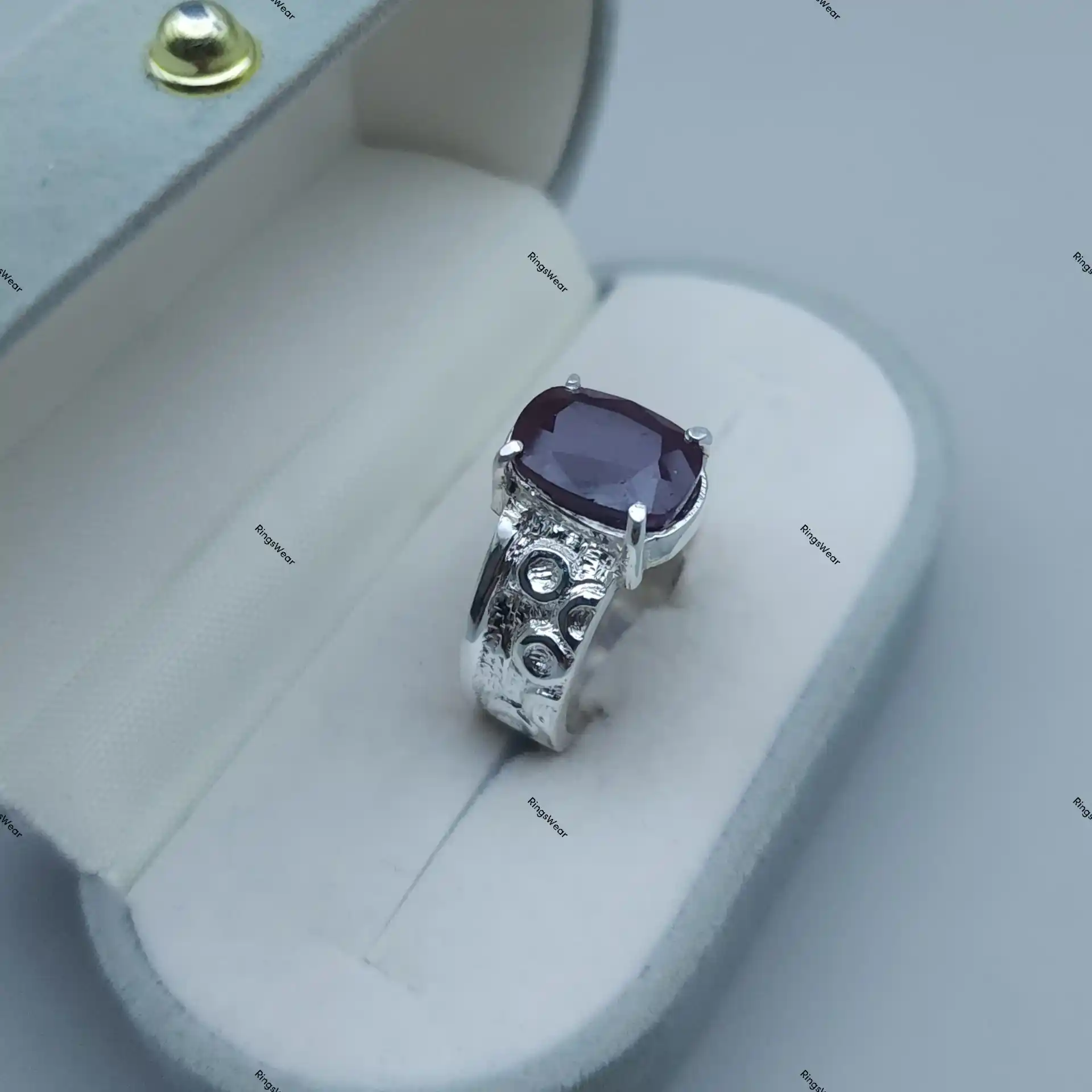Real Natural Ruby Ring For Men Large Stone In 925 Silver 7 Real Natural Ruby Ring For Men Large Stone In 925 Silver - Image 7