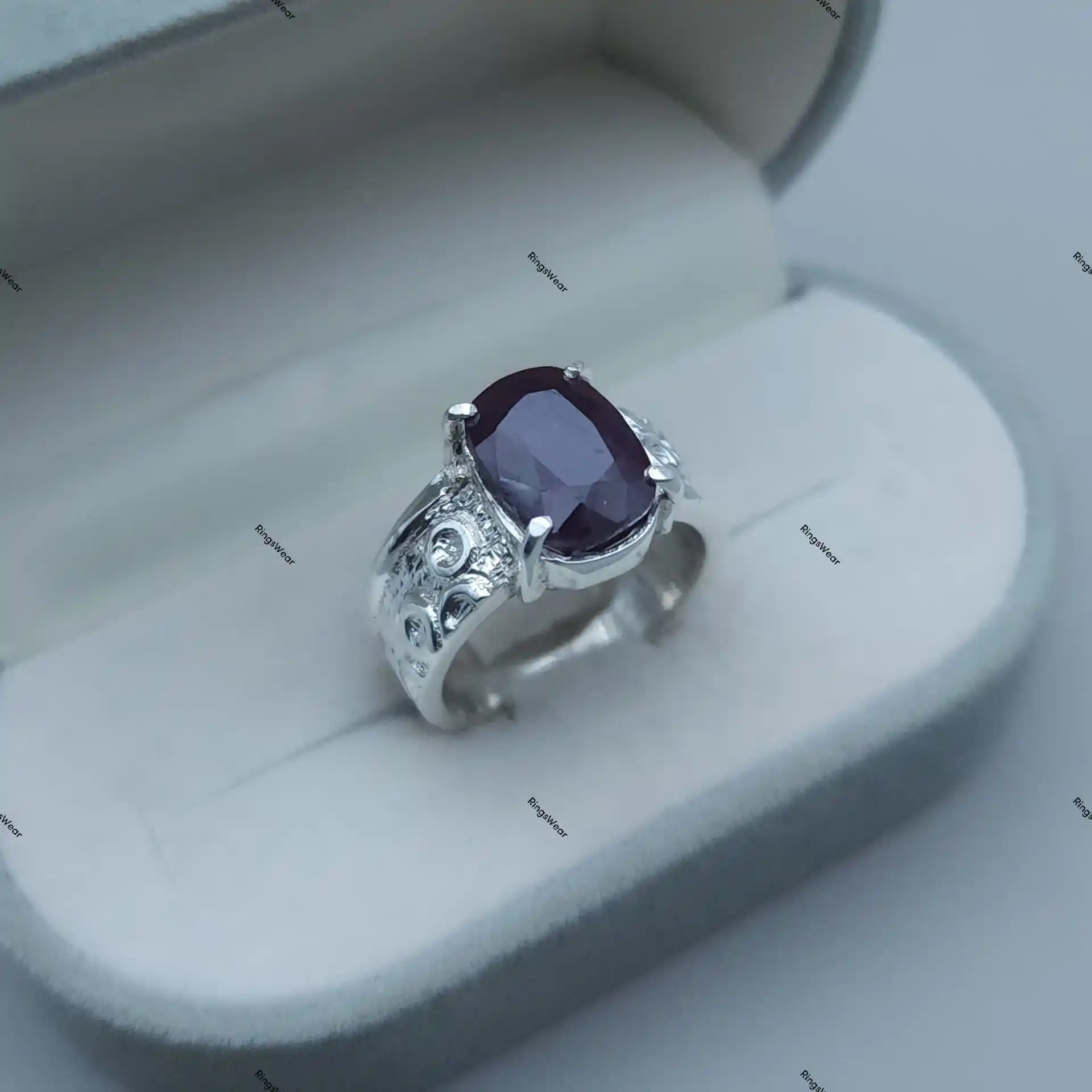 Real Natural Ruby Ring For Men Large Stone In 925 Silver 1 Real Natural Ruby Ring
