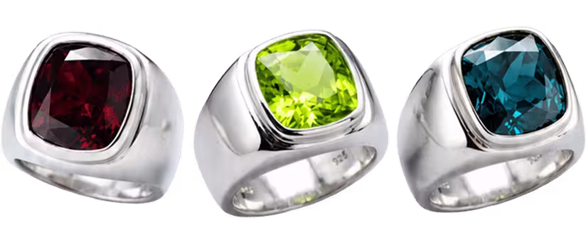 Ringswear Garnet Ring Mens, Peridot Rings Men, Tourmaline Rings Men
